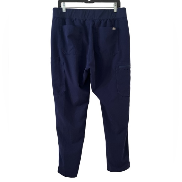 FIGS Yola Scrub Pants Yoga Style Size L | Navy High-Waisted, Comfortable Fit - Picture 5 of 12